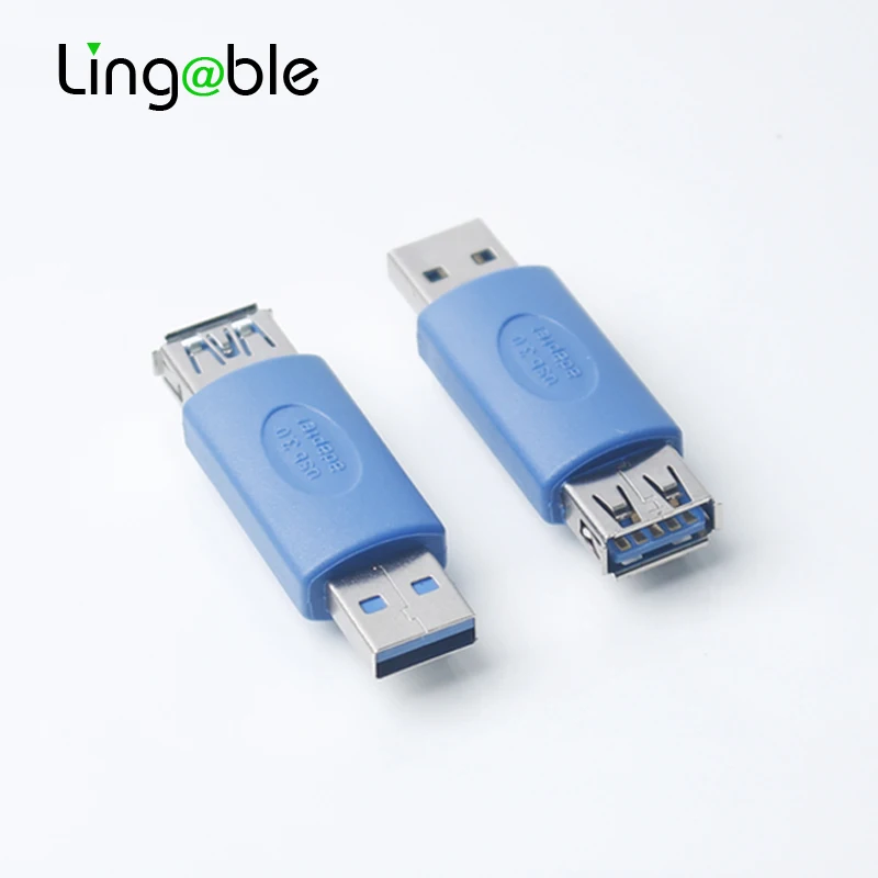 Lingable سوبر سرعة USB 3.0 تمديد ذكر إلى أنثى M/F محول موسع موصل محول الأزرق
