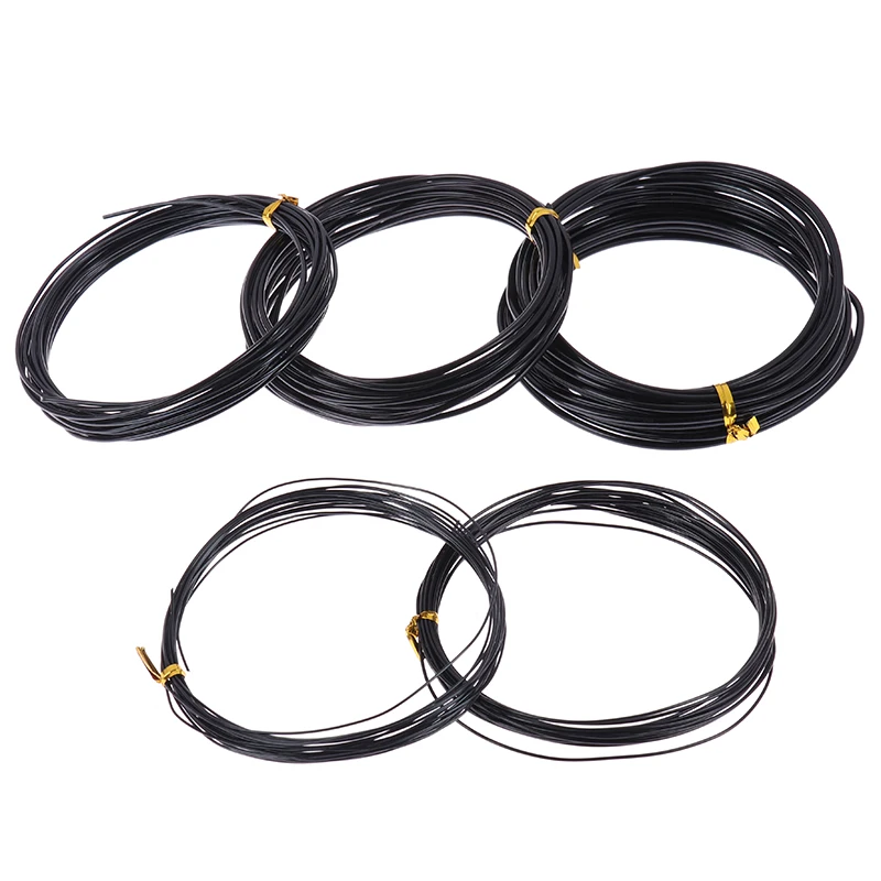 Total 5m (Black) Bonsai Wires Anodized Aluminum Bonsai Training Wire With 4 Sizes (1.0 Mm,1.5 Mm,2.0 Mm 2.5mm )