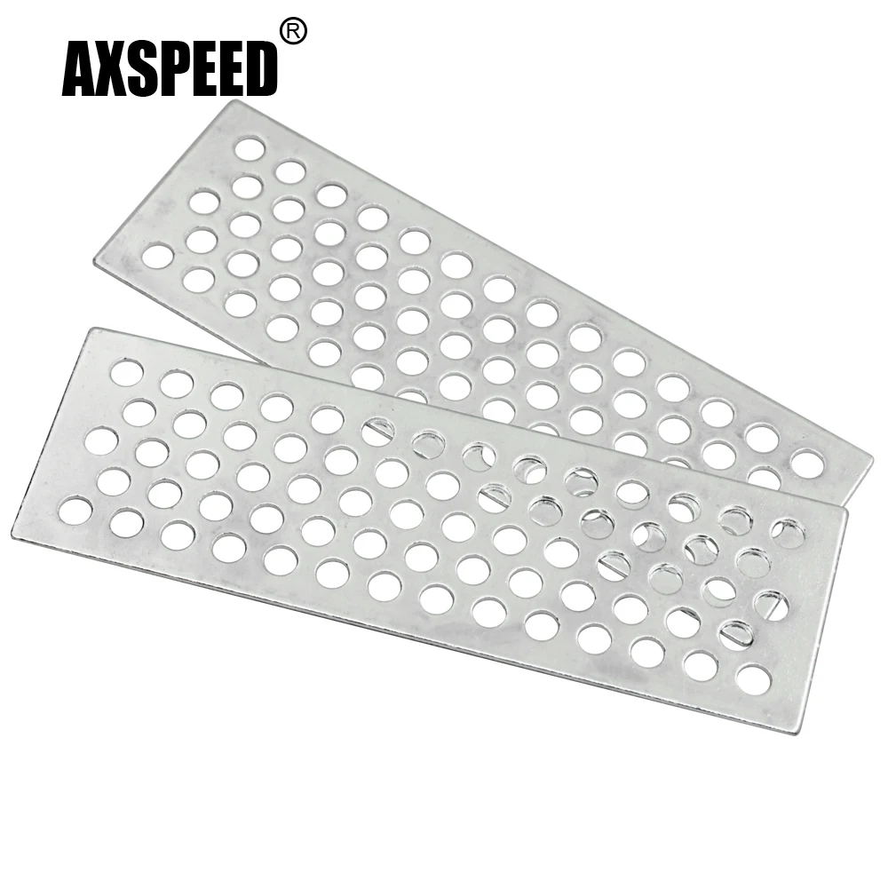 AXSPEED 2Pcs 120*39mm Heavy Metal Sand Ladder Board for TRX-4 Axial SCX10 Tamiya CC01 1:10 RC Crawler Car Truck