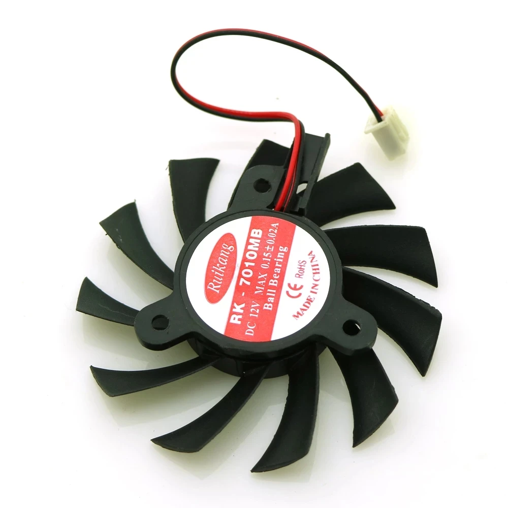 RK-7010MB 12 В постоянного тока 0,15 а 65 мм 2-проводной 2-контактный VGA вентилятор для MSI Z240-MD512D5 Z240-MD512M охлаждающий вентилятор для графической карты RK-7010MB 12 В постоянного тока 0,15 а 65 мм 2-проводной 2-контактный VGA вентилятор для MSI Z240-MD512D5 Z240-MD512M охлаждающий вентилятор для графической карты