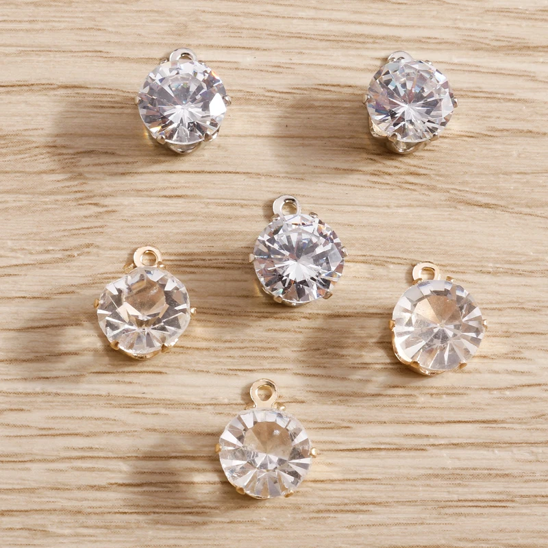 30pcs Small Crystal Charms for DIY Jewelry Making
