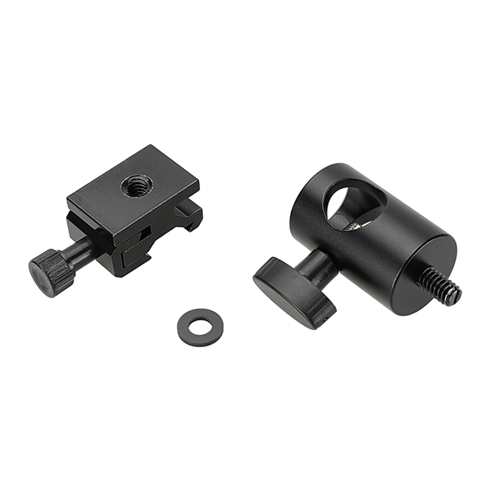 CAMVATE-Light Stand Cabeça com Metal Hot Shoe Mount, Monitor, Flash Light, Montagem de Luz de Vídeo, Novo, 1/4 "-20 Rosca Parafuso, 16mm