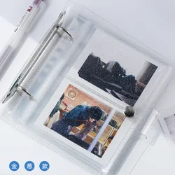 Yoofun-álbum de fotos portátil de PVC, 100/50 bolsillos, Color láser, transparente, para Mini Instax y tarjeta de nombre