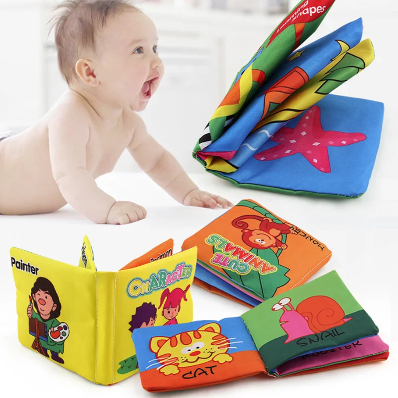 Jouets suspendus pour bébés, 8pages, landau, téléphone portable, sonnerie, livre en tissu animal doux, apprentissage préscolaire, jouets éducatifs pour bébés