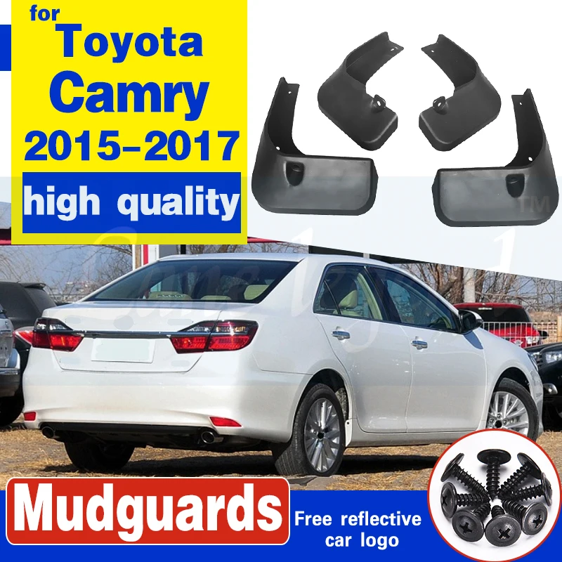 Mudflaps Splash Guards Mud Flap Front Rear Mudguards Fender Accessories Set Molded Car Mud Flaps For Toyota Camry 2015 2016 2017