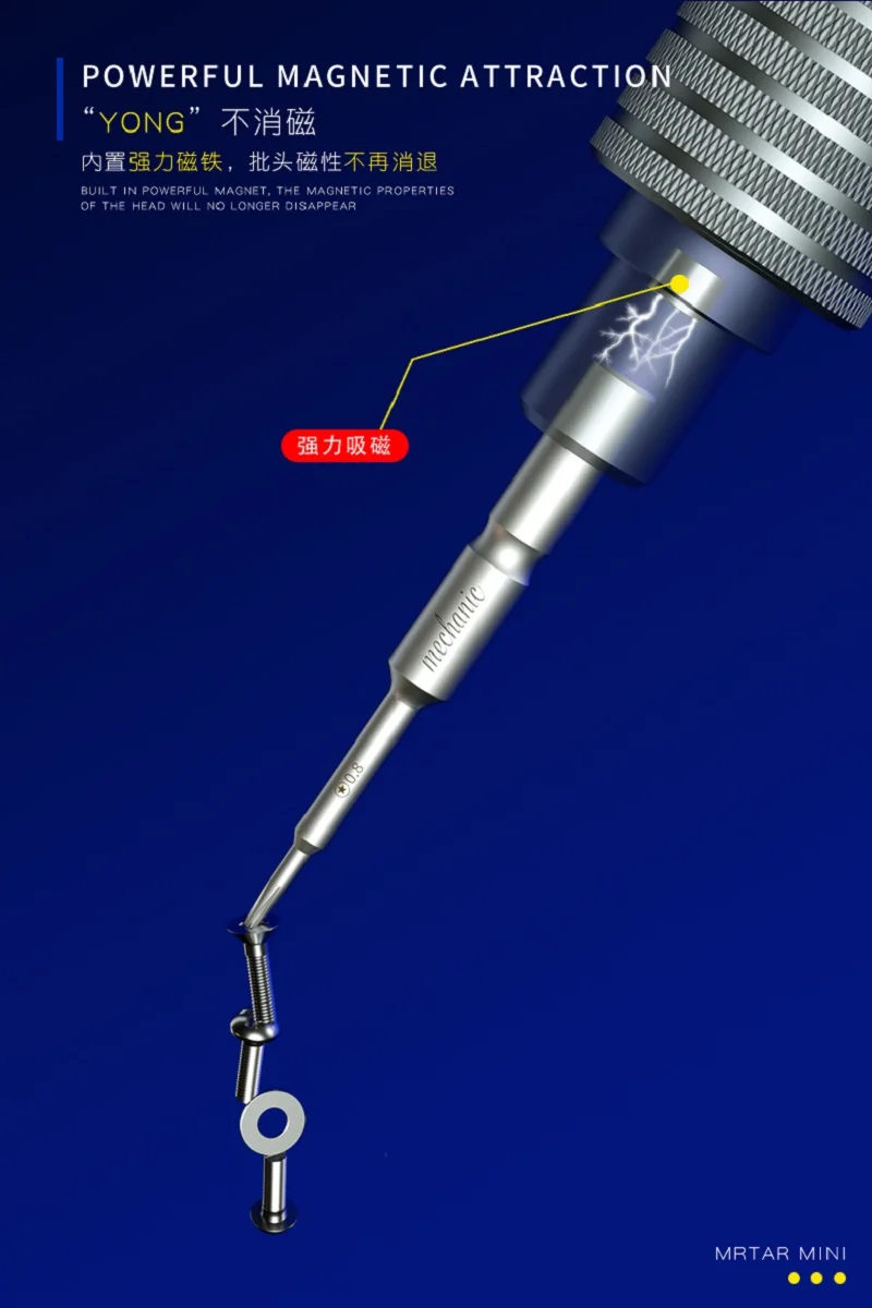 MECHANIC Präzisions-Schraubendreher-Set mit hoher Härte, Pflaumenblüten-Kreuz-Torx T2 Y0,6 Pentalobe Phillips für iPhone-Demontagewerkzeuge, Elektronik, Telefon, Uhr, Tablet, Reparatur, Öffnungswerkzeug – Detail 10