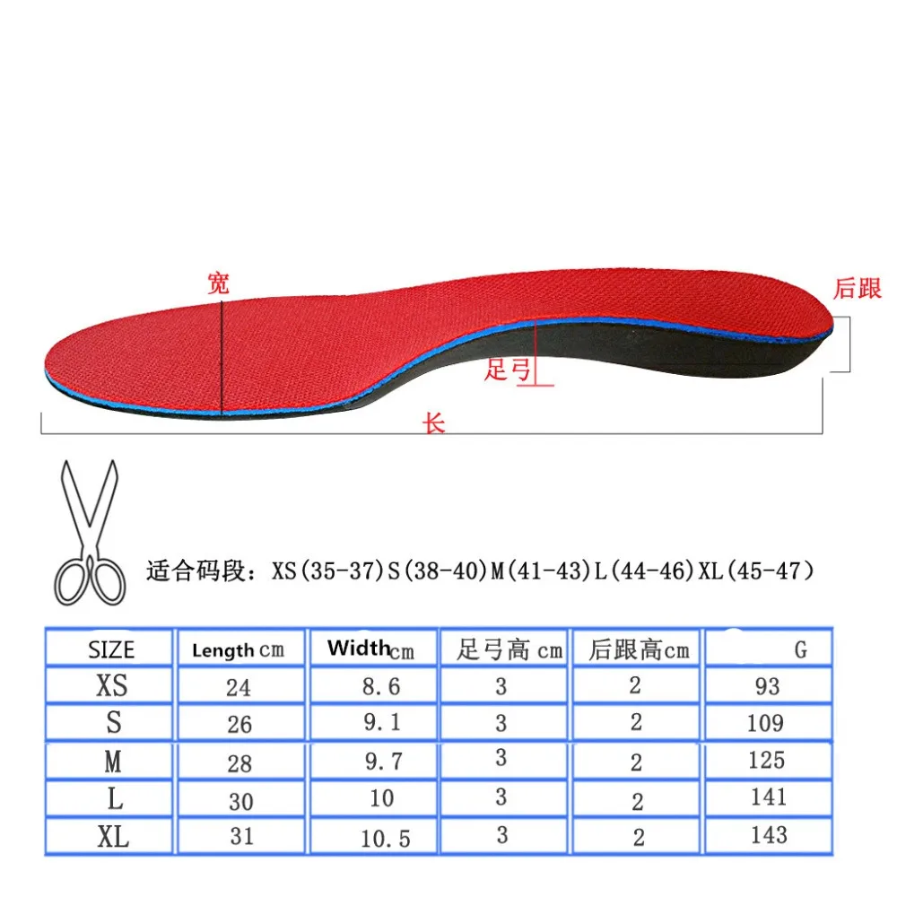 FVYVL Orthopedic Insoles Doctors recommend Best Material EVA Orthotic Insole Flat Feet Arch Support Orthopedic shoes pad