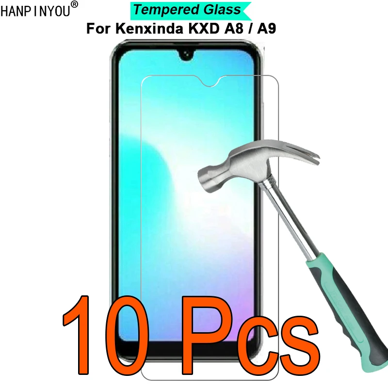 10 Pcs/Lot For Kenxinda KXD A8 / A9 9H Hardness 2.5D Ultra-thin Toughened Tempered Glass Film Screen Protector Guard