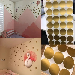 Cartoon Polka Circle Dots Wall Stickers For Kids Baby Rooms Tiny Polka Round Wallpaper Home Decor Peel and Stick Vinyl Wall Art