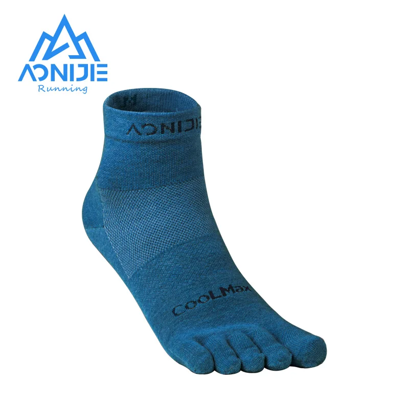 

AONIJIE 1Pair Low Cut Socks Quick Drying Five Toes Sock Breathable Ultralight For Outdoor Camping Hiking Trail Running Jogging