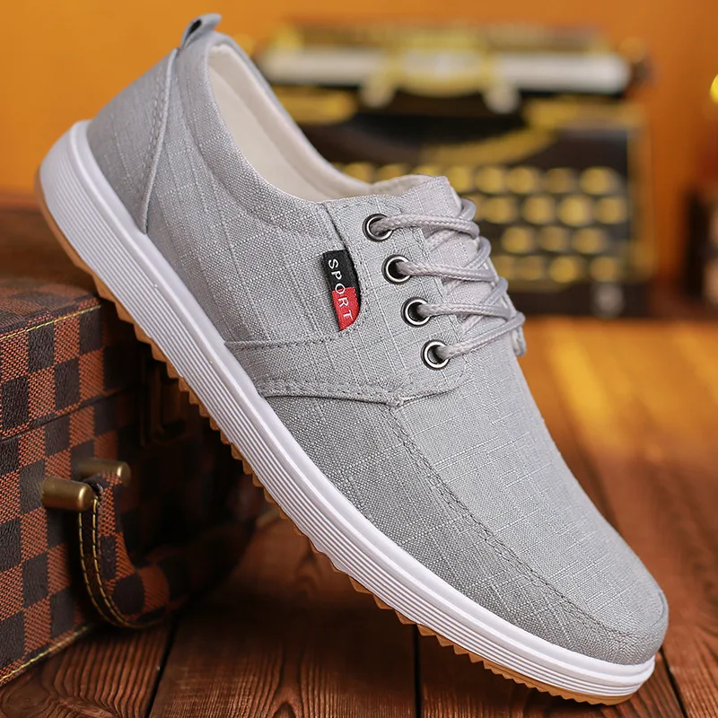 Brand Casual Shoes Men Breathable Canvas Shoes For Men Fashion Espadrilles Men Flats Luxury Shoes Casual Trainers Men Footwear d