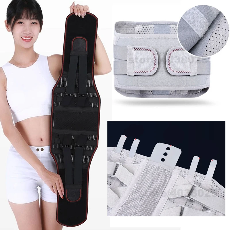 Health Care Orthotics Belts Adjustable Double Pull Posture Corrector Brace Lower Back Lumbar Support Belt Corset Plus Size