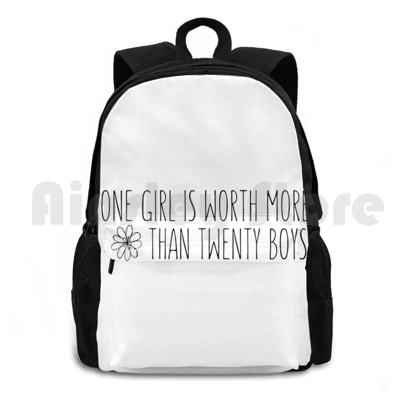 Quote Outdoor Hiking Backpack Riding Climbing Sports Bag Quote Girls Girls Girly Girl Power Quote Quotes Wendy Text Lettering