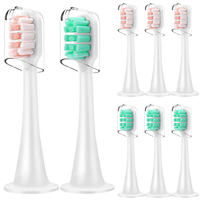 Replacement for Xiaomi Mijia Sonic Electric Toothbrush Heads T300 T500 U-Style 3D-Whitening Toothbrush Heads with Protect Covers