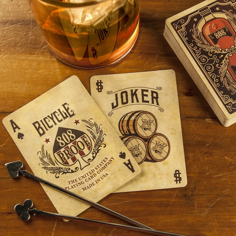 Bicycle Bourbon 808 Proof Playing Cards Kentucky Whiskey Deck USPCC Collectible Poker Card Games Magic Tricks Props for Magician