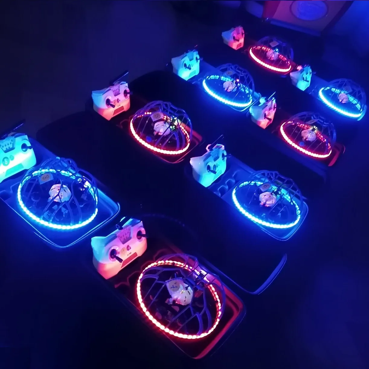 Ldarc fb156 rtf flyball futebol drone 87.5mm wheelbase droneball esportes competição quad combo iniciante sem bateria