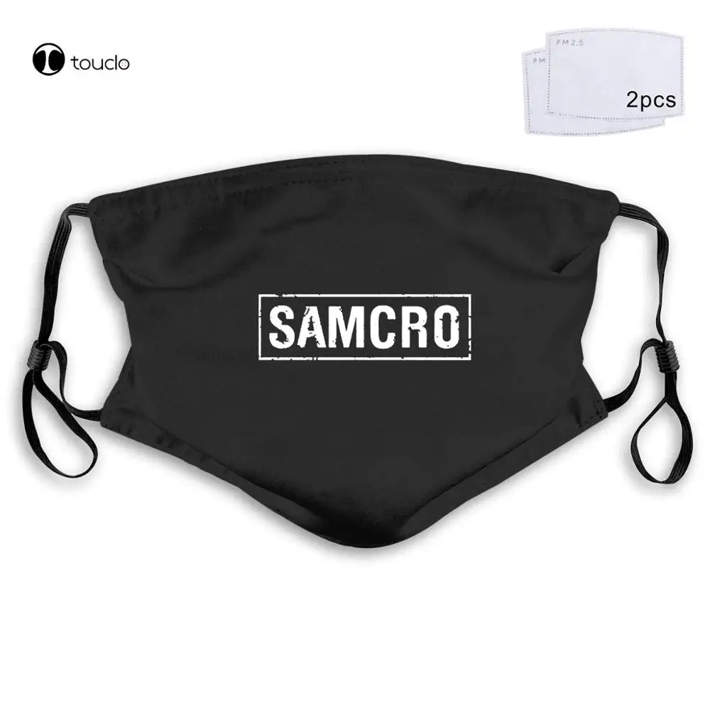 Moda verão anarquia estilo livre hip hop samcro venda quente máscara facial filtro bolso pano reutilizável lavável