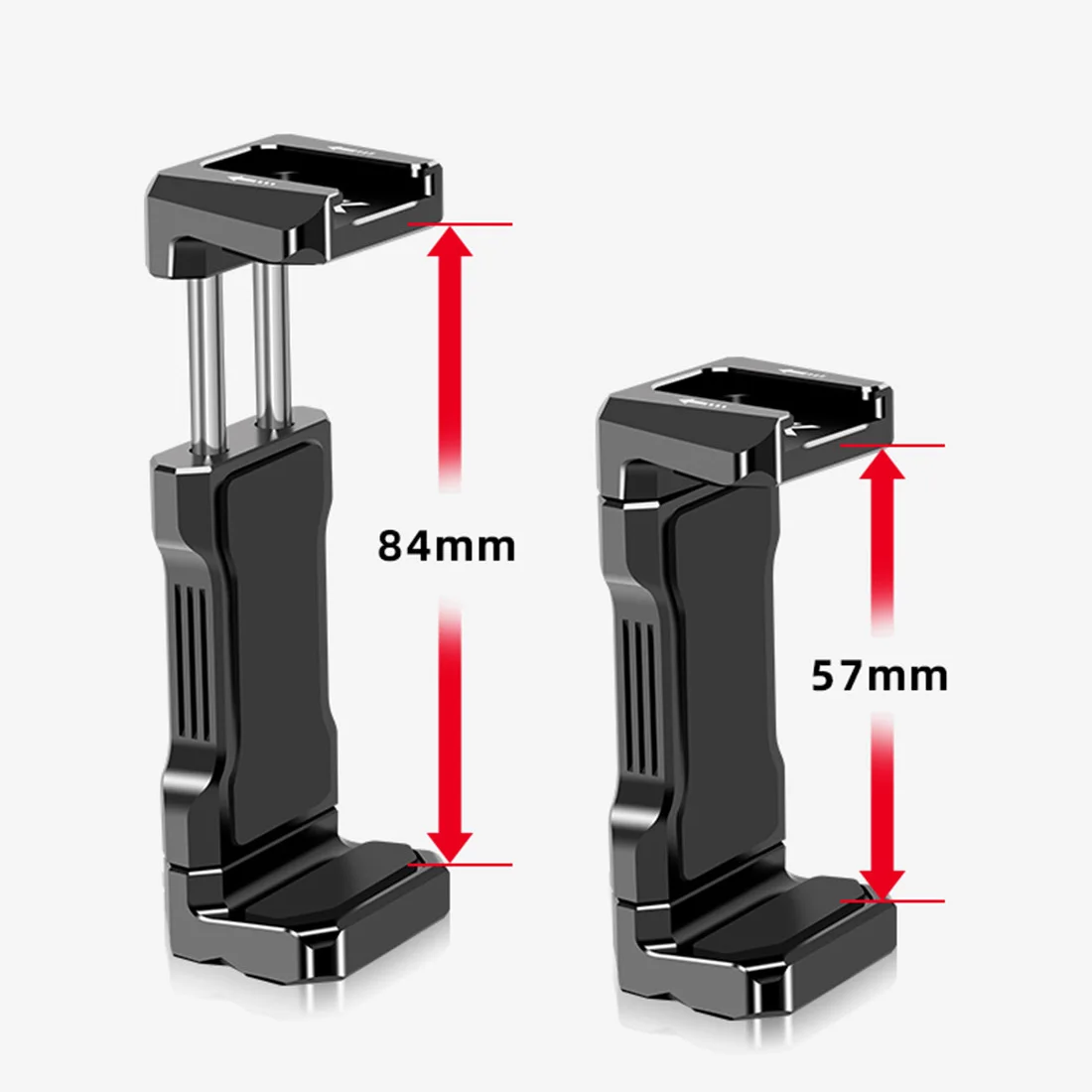 Suporte do telefone braçadeira smartphone clipe titular suporte de montagem metal telefone tripé adaptador com sapata fria montagem 1/4 3/8 fio arri buraco