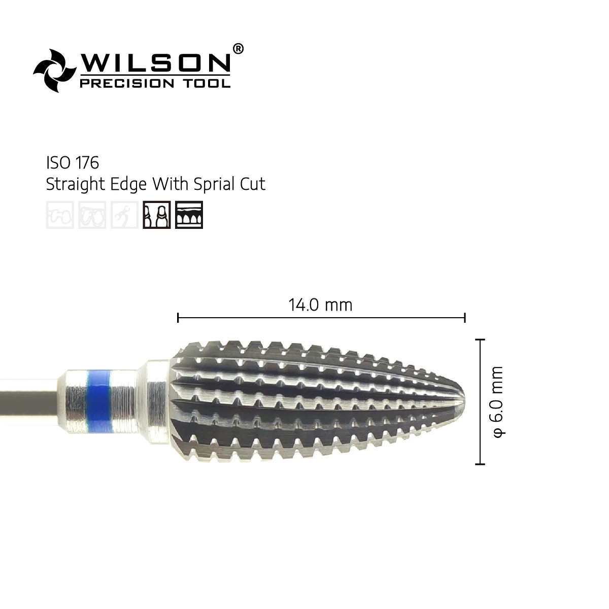 WilsonDental 5001206 Pieza De Baja Velocidad Tools Tungsten Carbide Dental Burs for trimming Acrylic