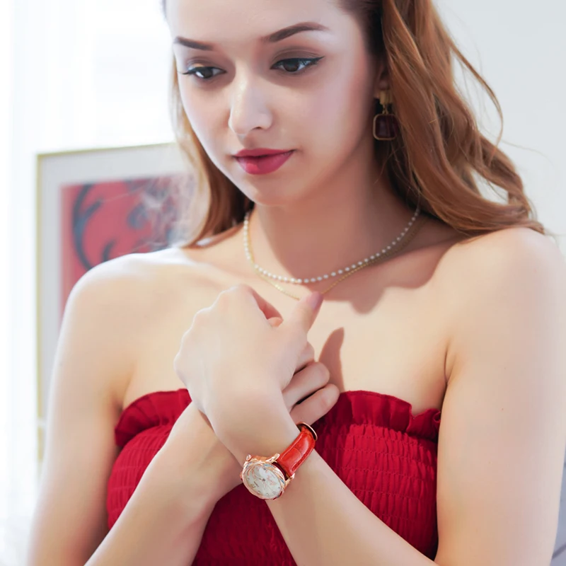 LOBINNI простые модные женские часы водонепроницаемые часы керамический ремешок из розового золота автоматические механические часы со светящимися стрелками женские часы