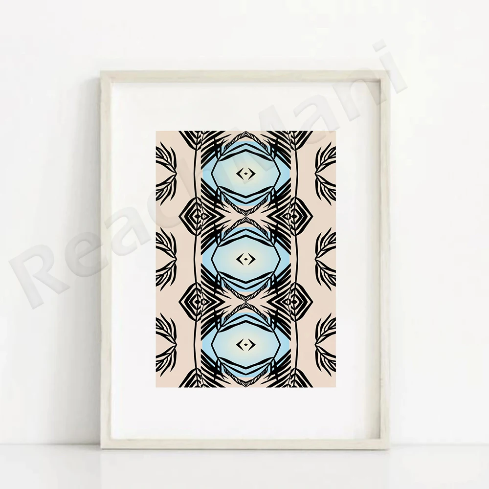 Stammeskunstdrucke, marokkanisches Muster Wandkunst, geometrisch druckbare Wandkunst, moderne Boho abstrakte Drucke Boho Dekor