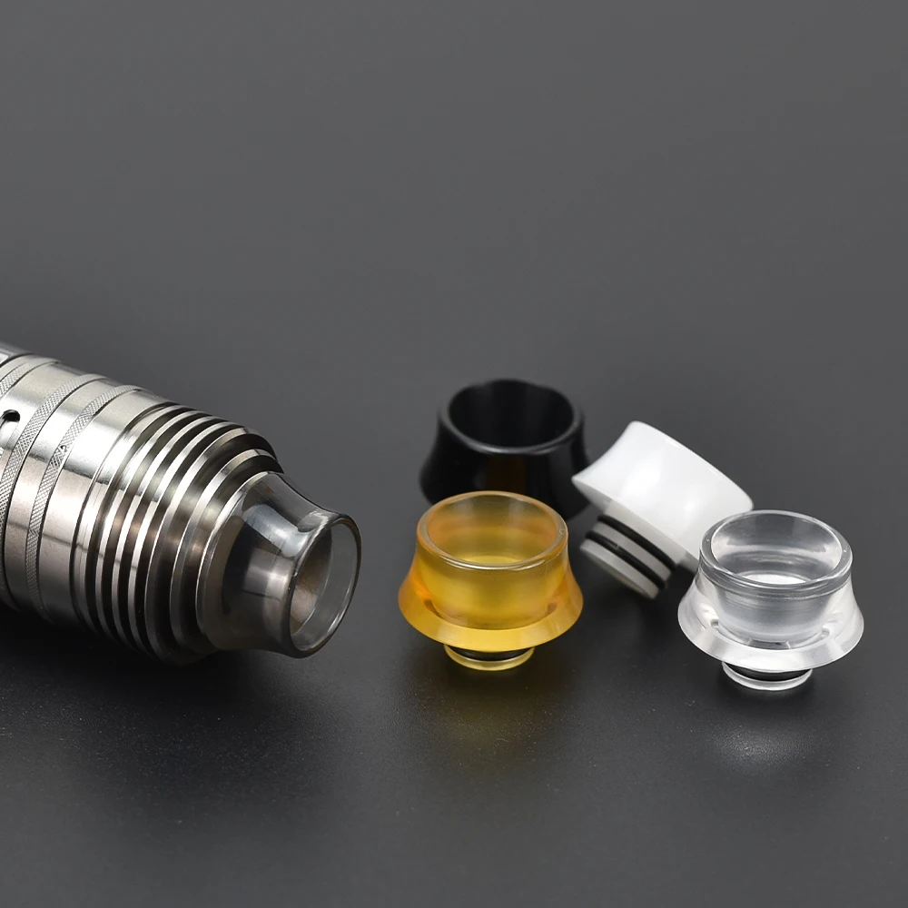 4 Uds wolfcoolvape afinadores de vapor T11 510 punta de goteo PEI punta ancha DL Vape para Taifun GT4S RTA RDA tanque Big Cloud E-Cig