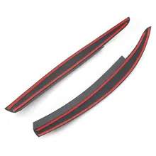 Black Car Head Light Eyebrow Cover for VW Scirocco #6