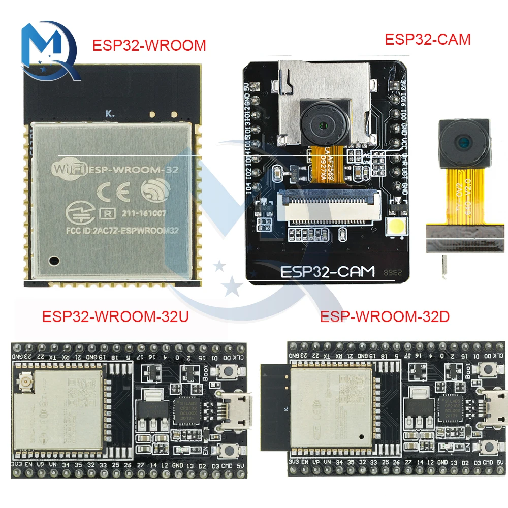 ESP-32 ESP-WROOM-32 Bluetooth and WIFI Development Board Dual Core Ultra-Low Power Consumption ESP32 ESP32-CAM Development Board