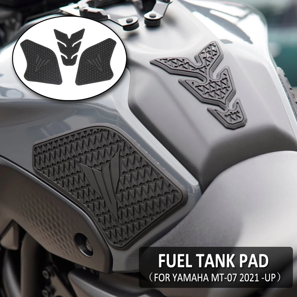 

MT-07 2021 Motorcycle Non-slip Side Fuel Tank Pad Protector Stickers Decal Gas Knee Grip Traction Pads For Yamaha MT 07 MT07