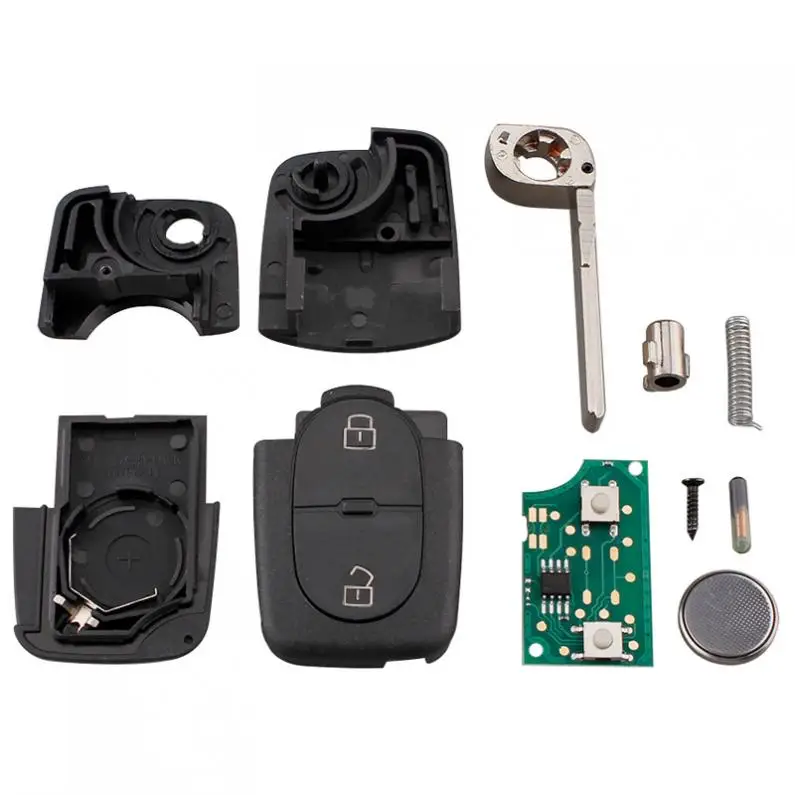 433Mhz 2 Buttons Car Remote Key Fob with ID48 Chip 1J0959753A Fit for VW Volkswagen/Passat/Golf MK4