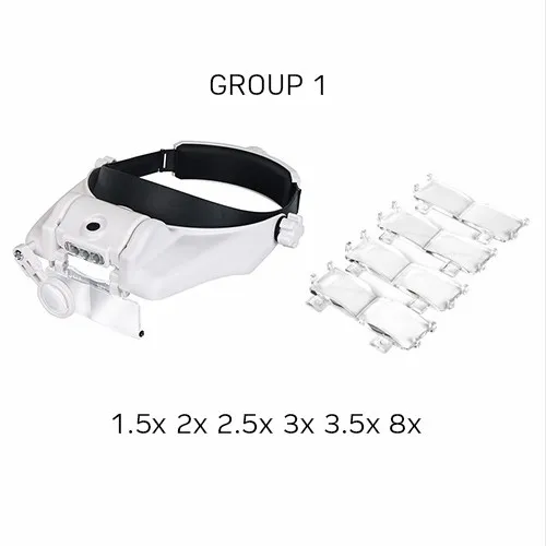 Glasses Loupe Watchmaker Repair Tool Glasses Magnifier LED Headband Magnifying Glass 1.5x 2x 2.5x 3x 3.5x 8