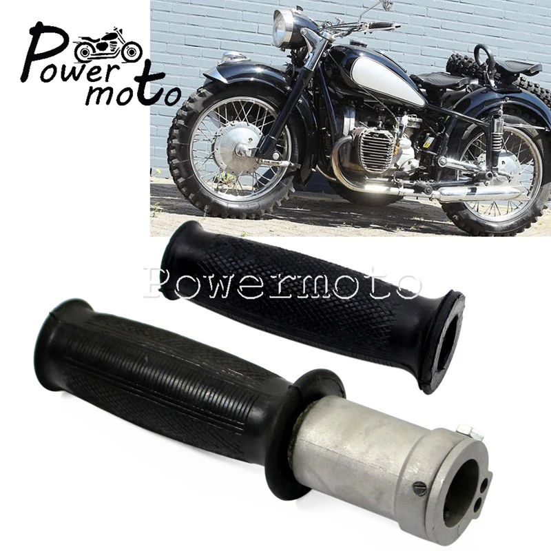 Motorcycle Left Right Handle Retro Throttle Hand Grip For BMW K750 R50 R1 R12 R71 Old School Brake Clutch Lever Handlebar Grips