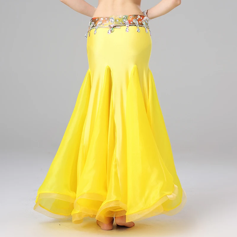 Gele Buikdans Rokken Voor Vrouwen Luxe Buikdans Rokken (Zonder Riem) Oosterse Buikdans Kostuums Rok