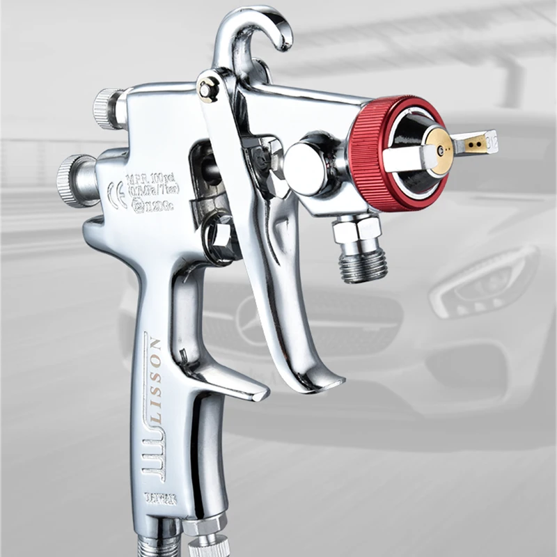 High Quality Professional S710 Spay Gun 1.0/1.3/1.5/1.8mm Nozzle Gravity Airbrush For Car Painting