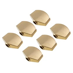 6 Pcs Guitar Tuning Pegs Tuners Buttons Machine Heads Decor Pentagon Gold