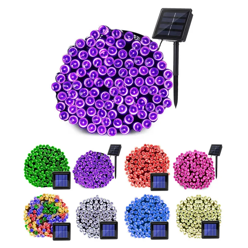 5/7/10m Christmas Garland Led Fairy Light Outdoor Solar Powered String Lights 8 Mode  Garden Wedding Decoration IP67 Waterproof