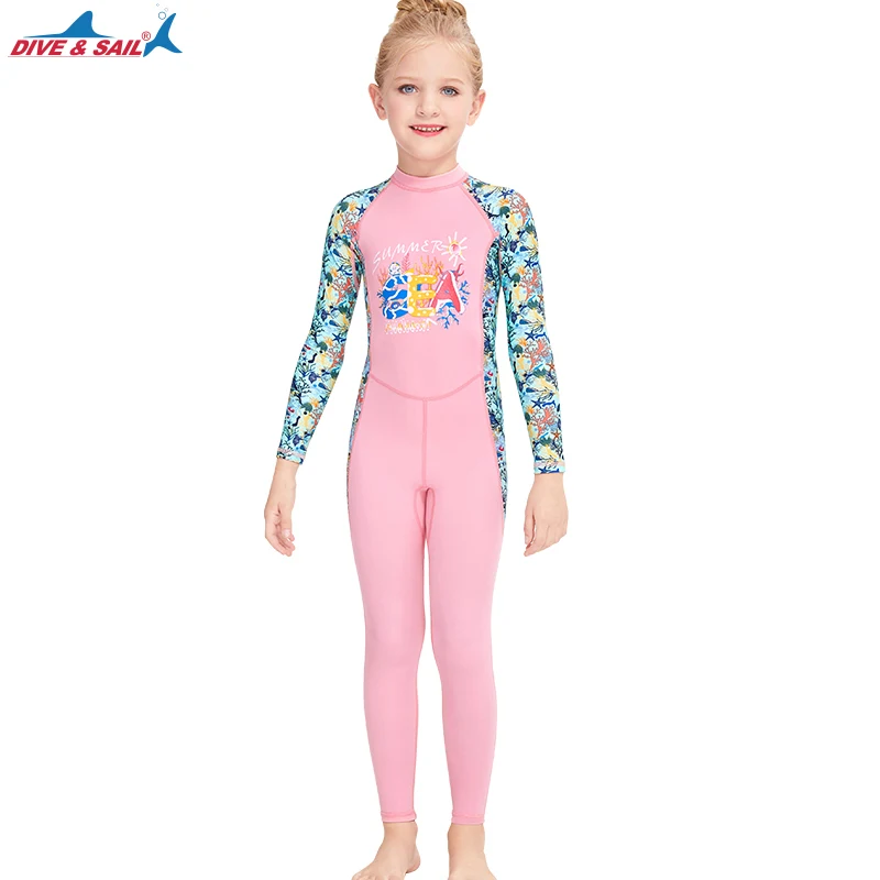 Kids Full Body Lycra Dive Skin Girls Boys Swimsuit Bathing Suit Sunsuit UPF 50+ Surfing Snorkel Dive Suit Wetsuit for 3-10T