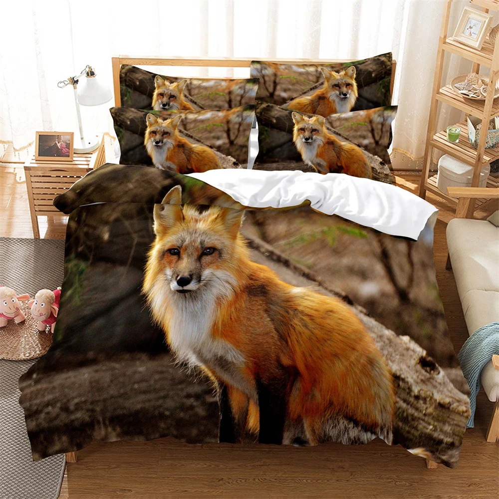 Animals 3D Digital Bedding Sets Home Bedclothes Super King Cover Pillowcase Comforter Textiles Bedding Set  bed cover set