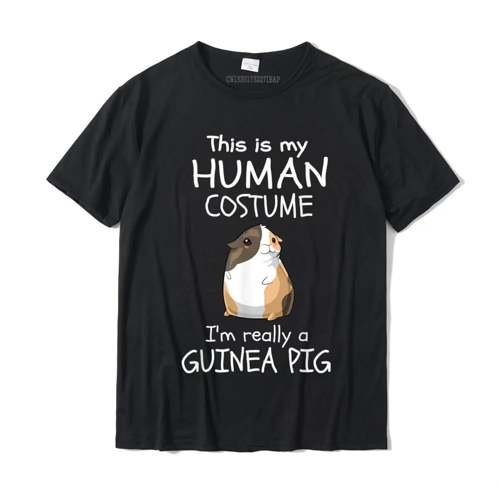 This is My Human Costume I'm Really a Guinea Pig Halloween T-Shirt Tops T Shirt Funny Printed Cotton Young T Shirts Camisa