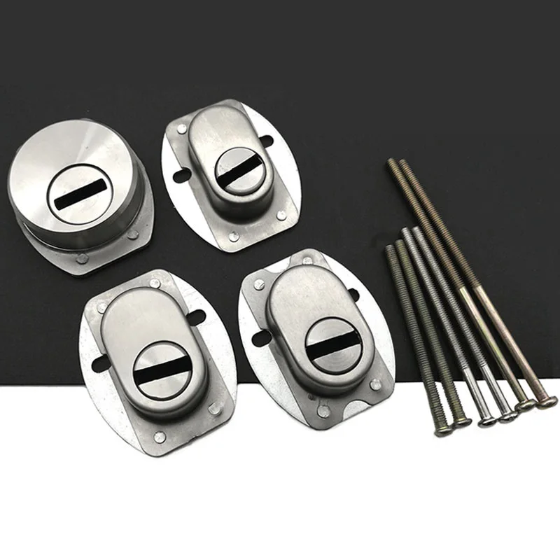 Stainless Steel Anti-Theft Lock Cylinder Lock CapLock Protector Key Hole Plug Universal Type Mechanical Lock Cover