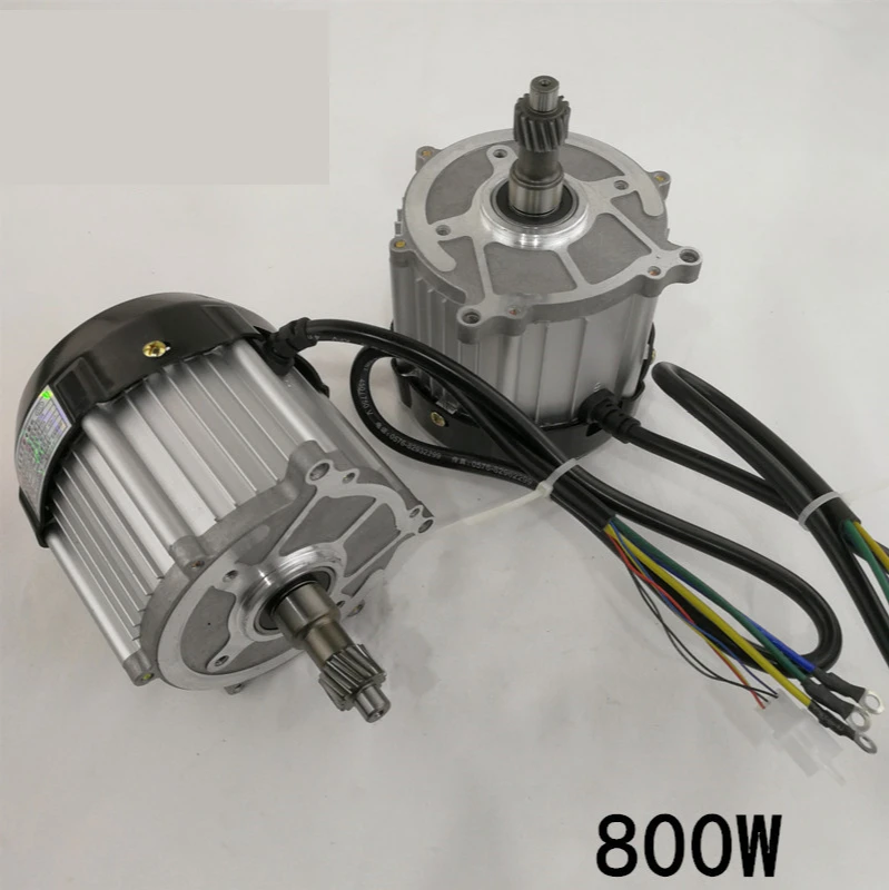 Electric three-wheeled or four-wheeled vehicle, permanent magnet DC brushless motor  800W 48V