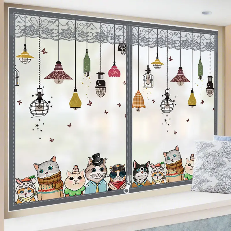 Windproof Heat-Insulating Window Curtain, Thermal Insulation Film, Bedroom Partition, Keep Warm in Winter