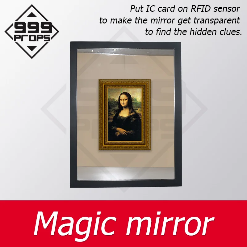 

magic mirror for escape room put IC card on RFID to trigger escape room mirror devices mechanism