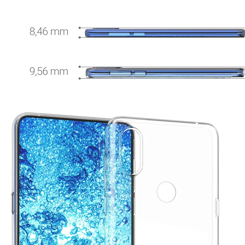 Original Transparent Case for Xiaomi Mi Mix 3 Global Version Soft TPU Silicon Clear Crystal Phone Back Cover Xiomi Mix3 Gel Capa