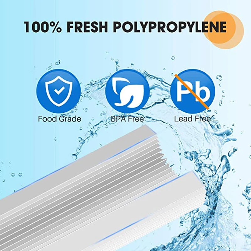 10" x 4.5" Whole House Pleated Sediment Filter for Well Water, Replacement Cartridge for GE FXHSC, Culligan R50-BBSA,   2Pack