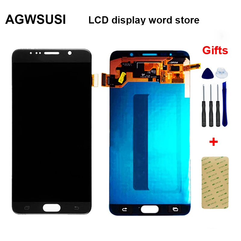 

For SAMSUNG Note 5 Note5 N920A N9200 SM-N920 N920C LCD Display + Touch Screen Digitizer Sensor Assembly LCD Replacement