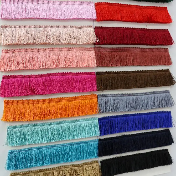 5yards/lot( Cheap Thicken Tassel Trims 2.8cm Wide Polyester Curtain/Pillow Trim Earring/Bag Decorative Lace Fringe Sewing