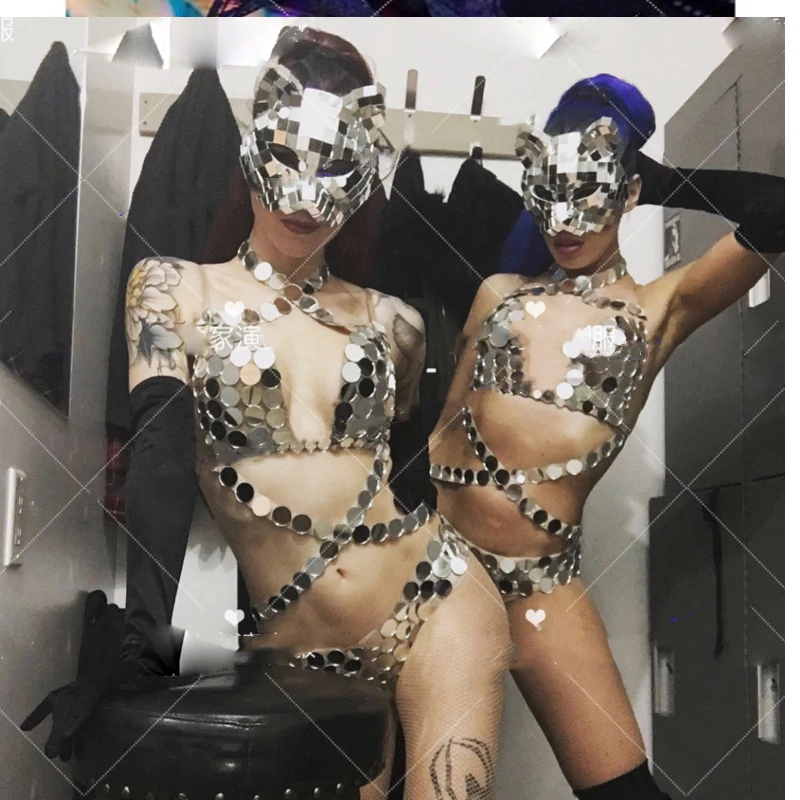 

Зеркальный костюм, сценическое шоу, диджейский танец, светоотражающее зеркало, бар, костюмы гого, ночной клуб, DS, зеркальный костюм