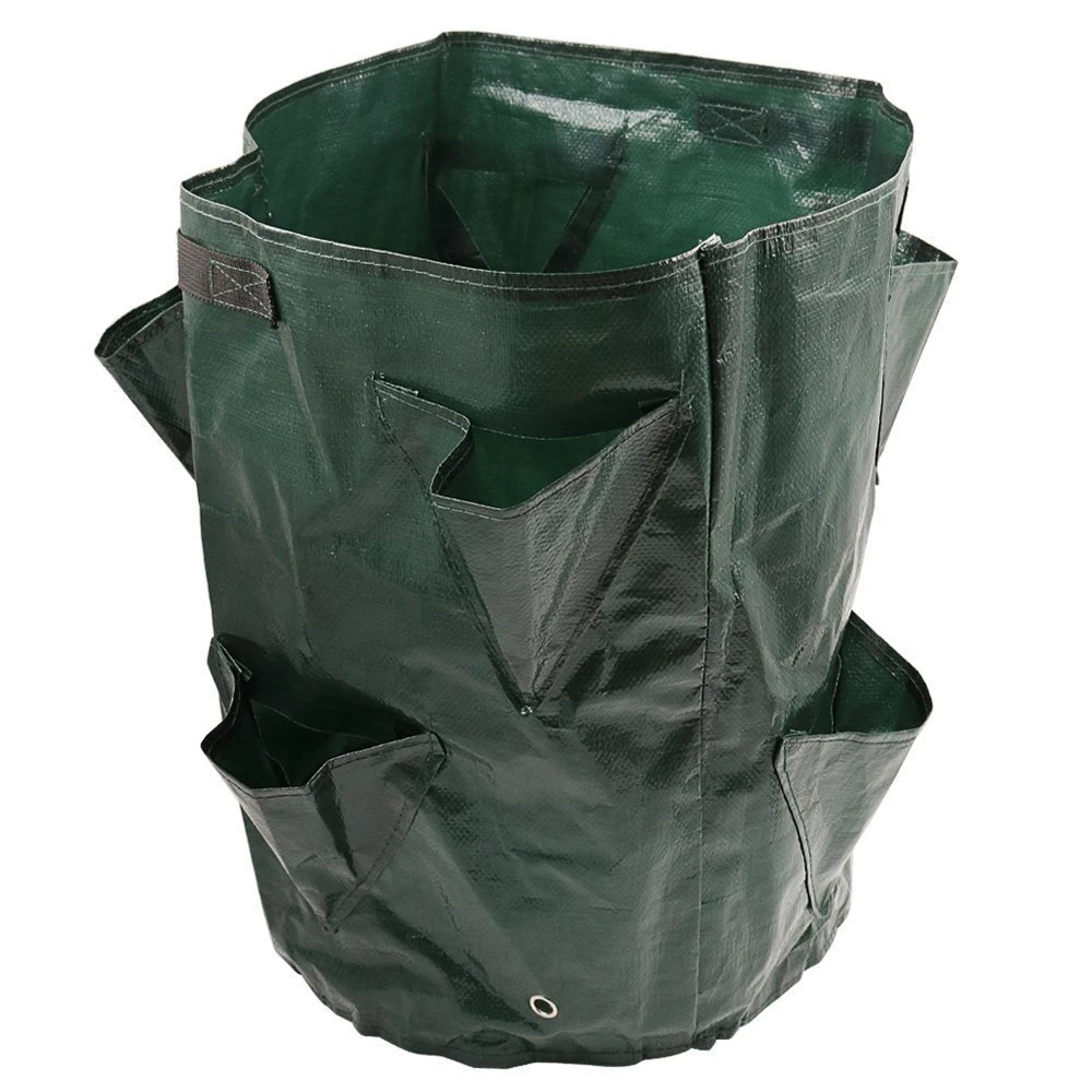 Strawberry Tomato Planting Growing Bag 5/7/10 Gallons Multi-mouth Container Bags Grow Planter Pouch Root Bonsai Plant Pot D30