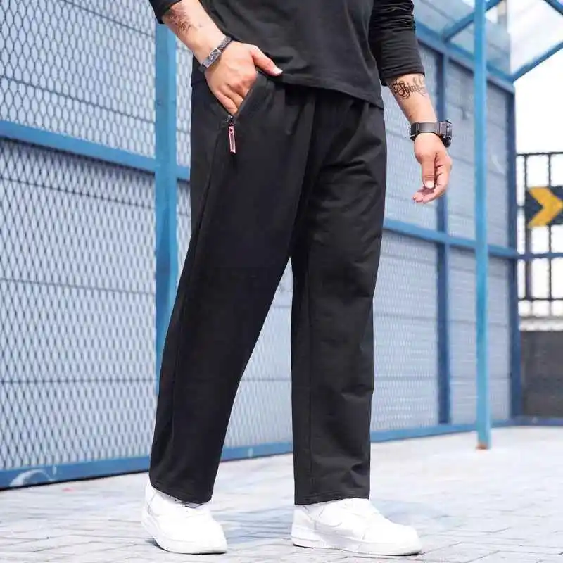 spring winter summer men cotton sweatpants sports pants plus size 10XL 12XL 150KG pants zipper oversize elasticity pants 70 60